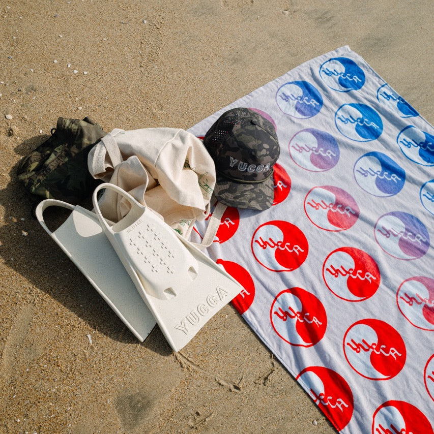 Yucca Yin Yang Beach Towel - Yucca Fins