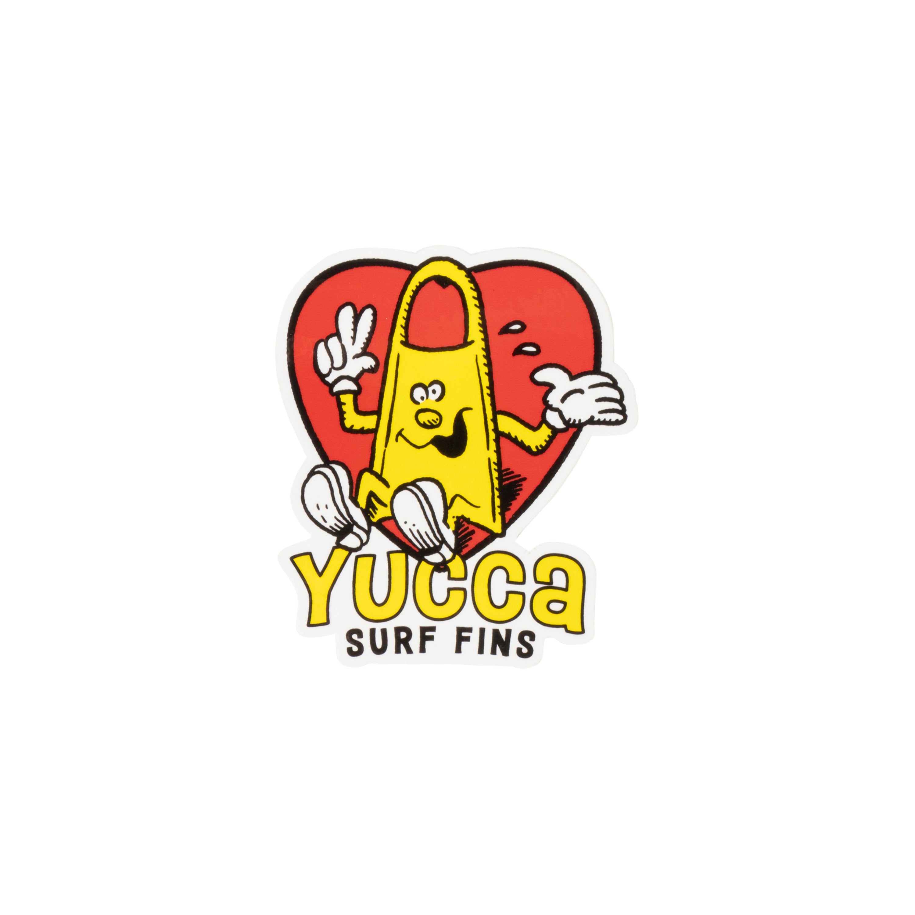 Heart Sticker - Yucca Fins